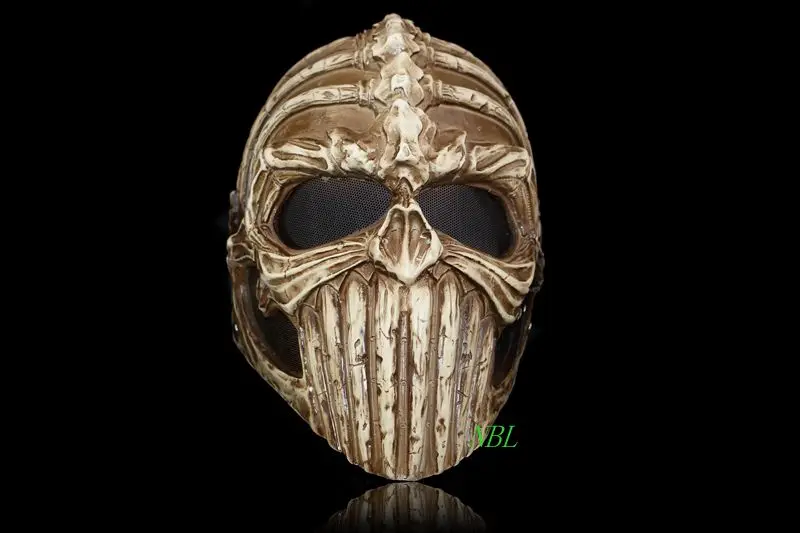 

Ghost Rider Airsoft Mask Halloween Horror Demon Protective Helmet Skeleton Skull Masks Ball Party Cosplay Props