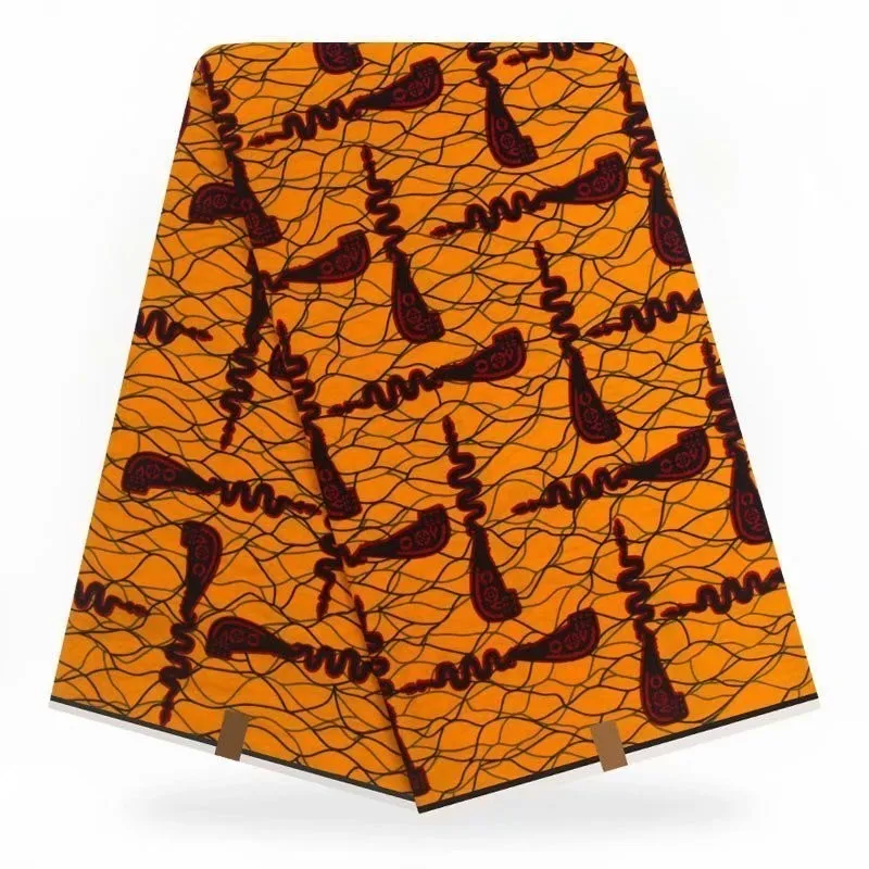 Ghanaian Kente Ткань с воском гарантированное настоящий голландский настоящий воск дизайн для ткани горячий Veritablee воск печать ткань в 6 ярдов - Цвет: as picture