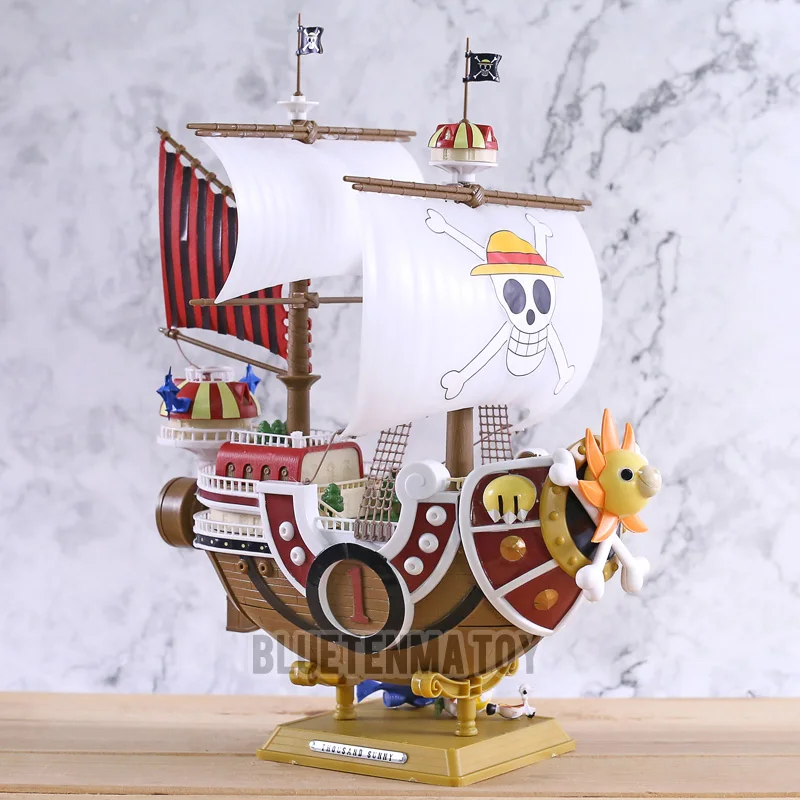 

One Piece Thousand Sunny Luffy Pirate Ship Model Boat PVC Action Figure Collectible Toy Model Doll For Kids Gift