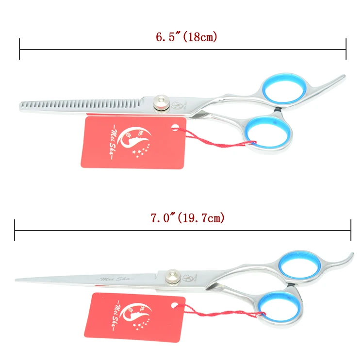 7," профессиональные ножницы для домашних животных для ухода за собакой из нержавеющей стали прямые изогнутые ножницы для резки 6,5" Кошка Филировочная машинка HB0061