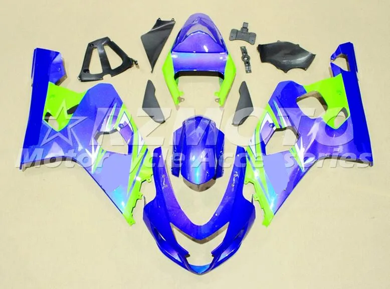 

New Motorbike Fairings Kit Fit For Suzuki GSXR600 GSXR750 GSXR-600 750 04 05 K4 2004 2005 ABS Plastic Custom blue Green