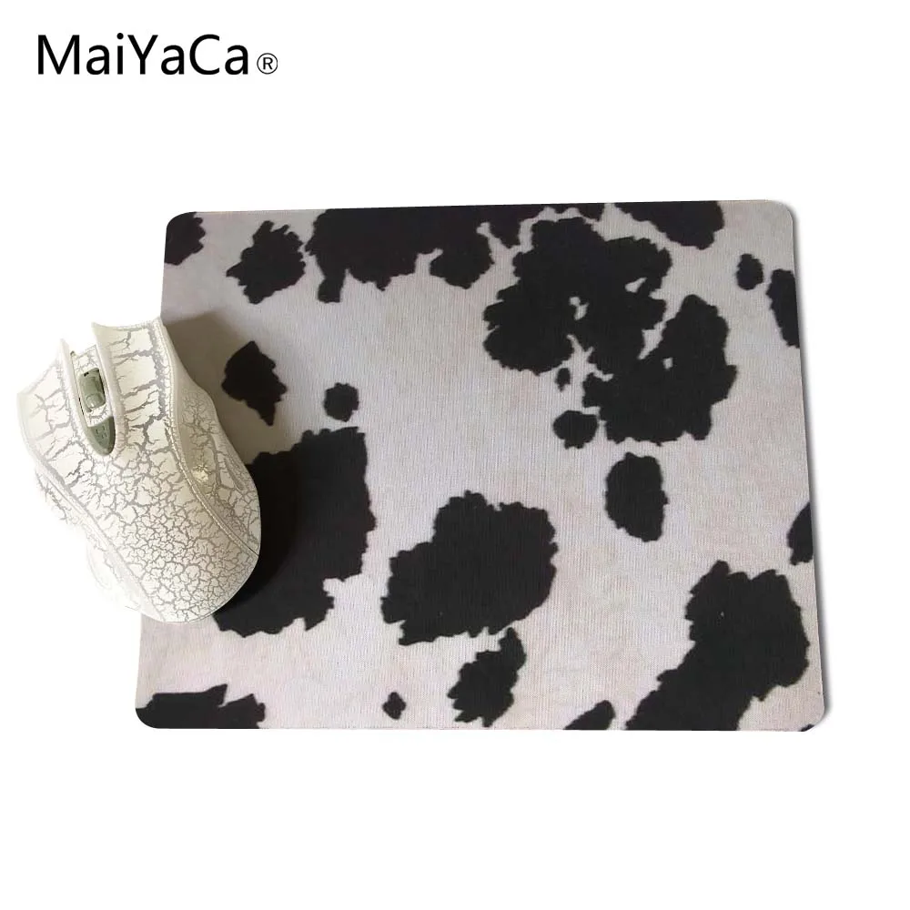 Maiyaca корова Мех животных резиновая Мышь Pad стол Коврики 18*22 см и 25*29 см