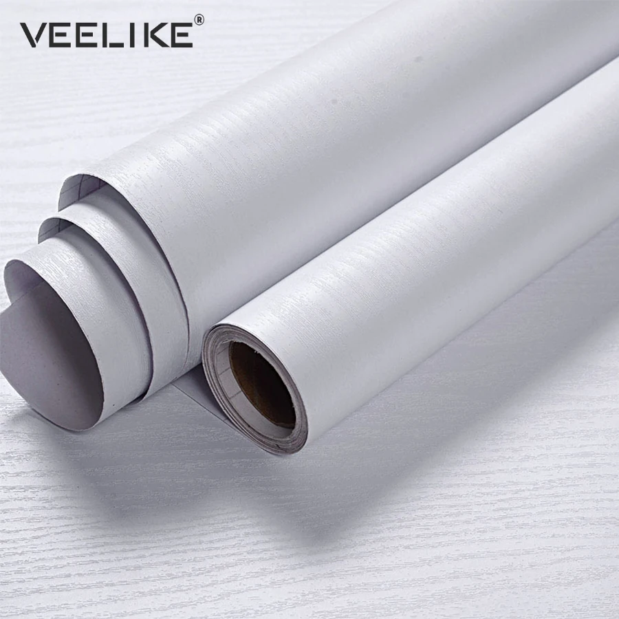 

Adhesive Vinyl Film Waterproof Wall Decals PVC Self Adhesive Wallpaper Wood Contact Paper for Kitchen Decor Cabinet Door Sticker