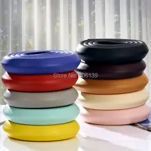 Супер мягкая эластичная детская безопасная полоска для предотвращения столкновений длиной 2 метра/Защита краев и углов от детей 5 шт./лот