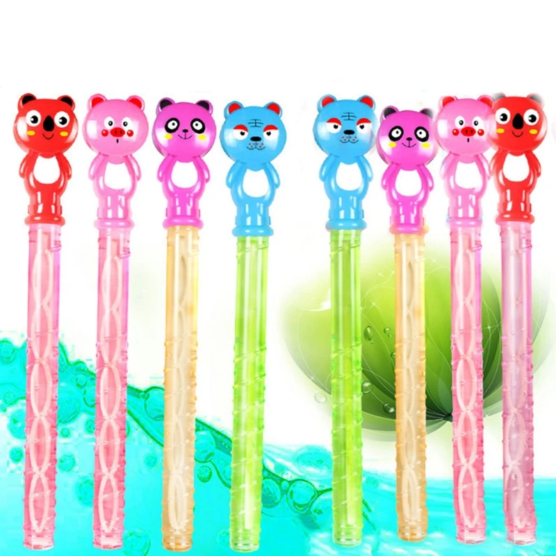 

Summer Park Street Outdoor Toys Water Blowing Huge Bubbles Sticks Kids Toy