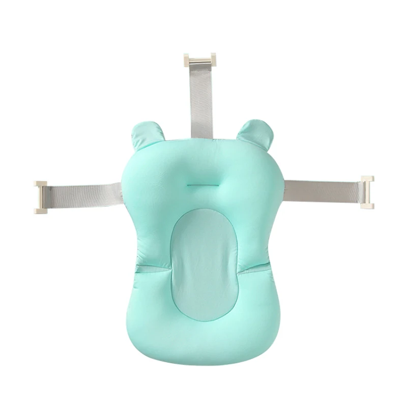 

Newborn Baby Toddler Infant Soft Seat Pad Tub Bath Floating Air Cushion Pillow Mat Bathing Cushion Shower Bed Food Grade Net Bag