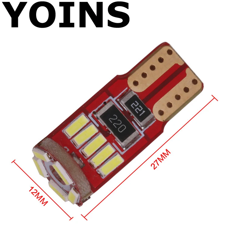 Высокое качество 15 SMD T10 168 194 W5W светодиодный 4014 автомобильный Боковой габаритный