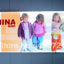 Рекламный СВЕТОДИОДНЫЙ алюминиевый тонкий лайтбокс в помещении