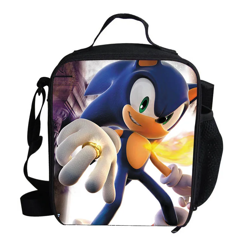Популярная сумка для обеда детей Sonic The Hedgehog мальчиков индивидуальный