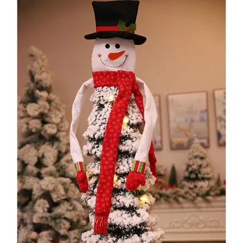

Snowman Christmas Tree Topper Tree Decorations Xmas Trees Ornament New Year Party Decor Dropshipping FAS