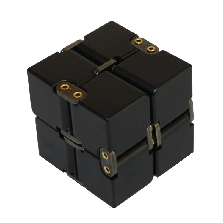 Магический бесконечный кубик для снятия стресса, кубик бесконечности, алюминиевый кубик, игрушки премиум-класса, металлическая деформация, снятие стресса для EDC, тревога - Цвет: Cube  6