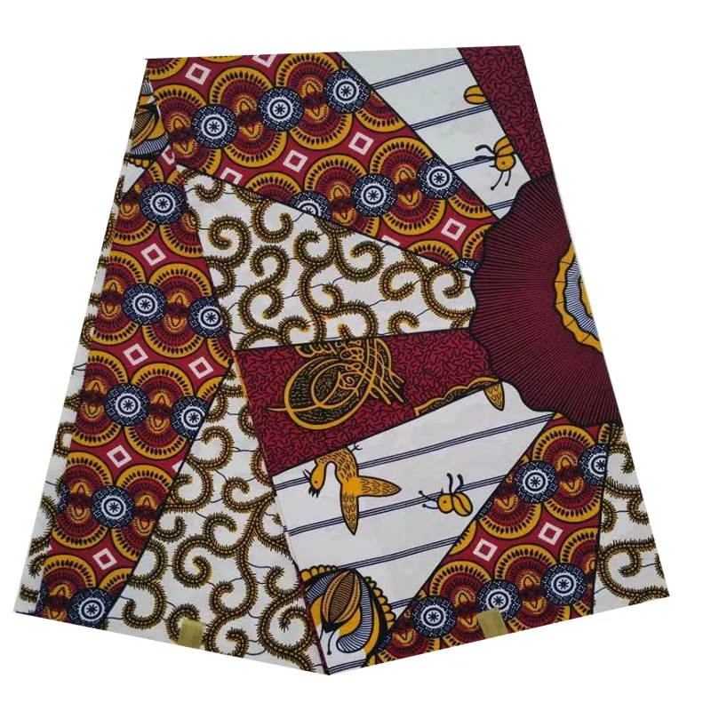 

2019 last design Wax 100% cotton new arrival african wax prints fabric 100% cotton wax guaranteed dutch hot sale for woman