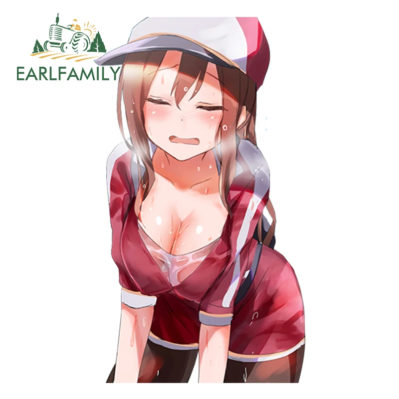 

EARLFAMILY 13cm x 9.3cm Anime Sexy Girl Female Protagonist Car Window Decal Car Sticker Cool Graphic JDM Car Stickers and Decals