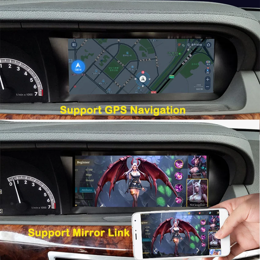 Top Liislee For Mercedes Benz S Class W221 2006~2013 GPS Navigation Android Original Car System Radio HD Screen multimedia player 1