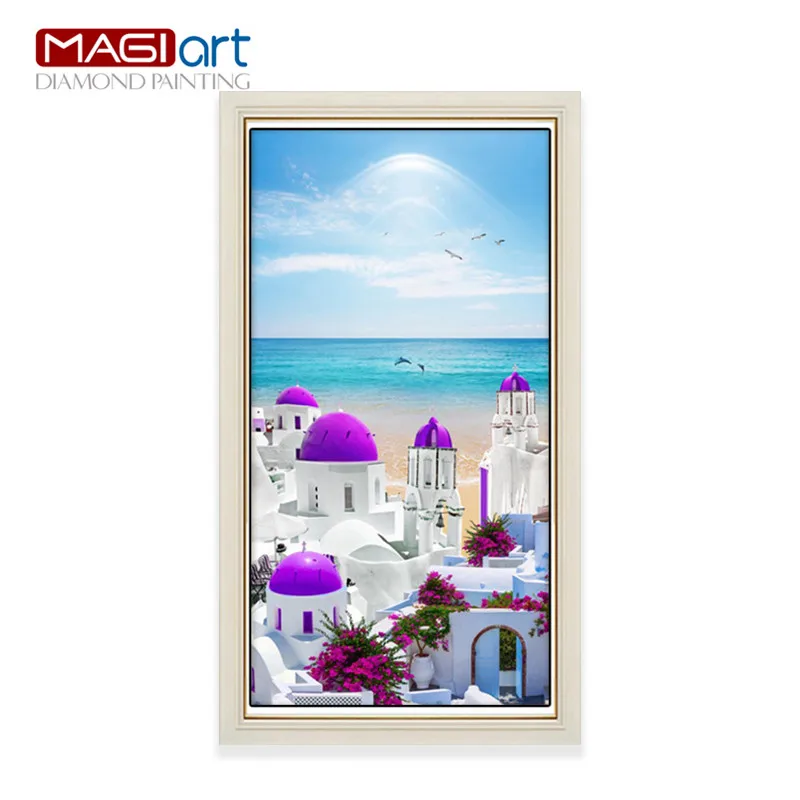 

Diamond painting accessories,Diamond embroidery,5D DIY mosaic Diamant, picture of rhinestone,full round Rain Stroll ZML036