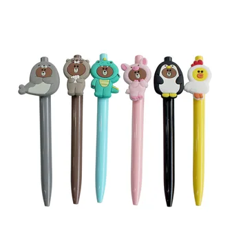 

48pcs/lot cute cartoon bear duck rabbit penguin gel pen signature pen creative stationery