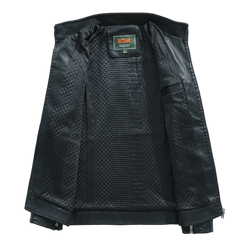 ISurvivor мужские зимние осенние кожаные Куртки из искусственной кожи пальто Jaqueta Masculina мужские облегающие Большие размеры однотонные повседневные куртки