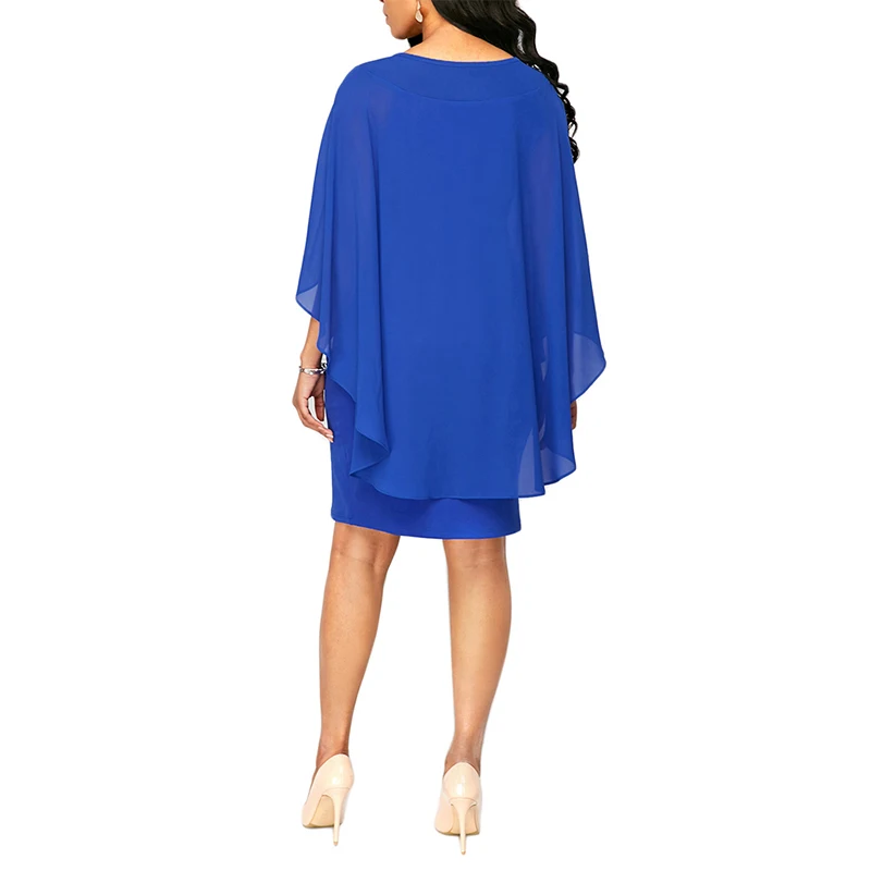 LIVA GIRL Casual Chiffon Overlay Plus 