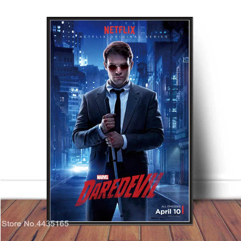 

Daredevil Poster Hot TV Series Marvel Superhero Posters and Prints Canvas Painting Wall Art Picture Decoration for Home Decor