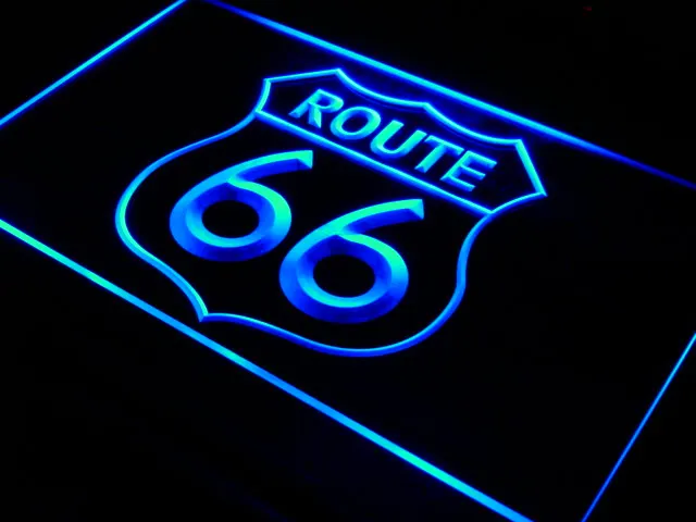 I371 старинный Route 66 Mother Road светодиодный неоновый знак включения/выключения 20+ цветов 5 размеров