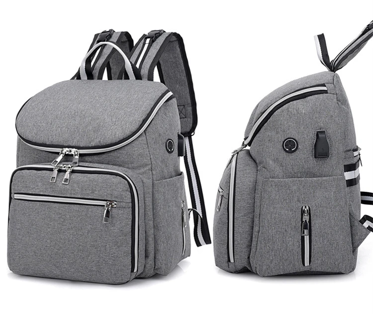 Fashion Baby Diaper Bags With Usb Interface Large Capacity Waterproof Mummy Maternity Nappy Bag For Mom Multifunctional Backpack (28)