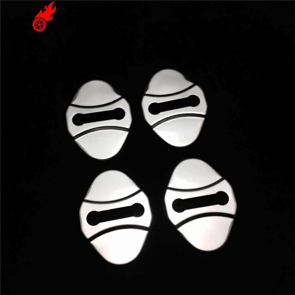 

Stainless Steel Car Door Lock Buckle Trim Protective Against Rust Cover Cap Sticker For Land Rover LR Range Rover Velar 2018