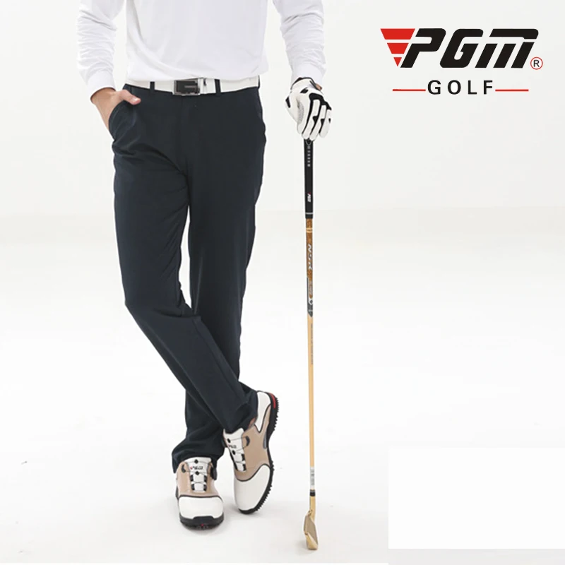 PGM Colorful Golf Pants For Men Solid Polyester Winter Waterproof Thicker Man's Golf Sports 