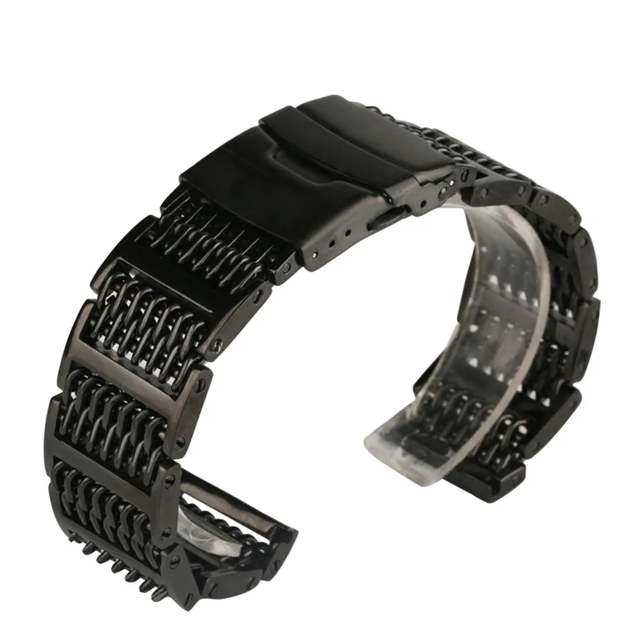 Buy Luxury Men Women Watch Band Strap Silver Solid