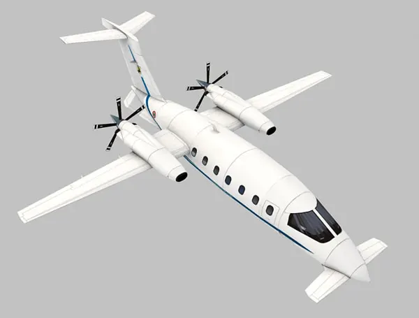 1: 72 Biacho Avanti P180 Private Jet 3D Бумажная модель Сделай Сам игрушка