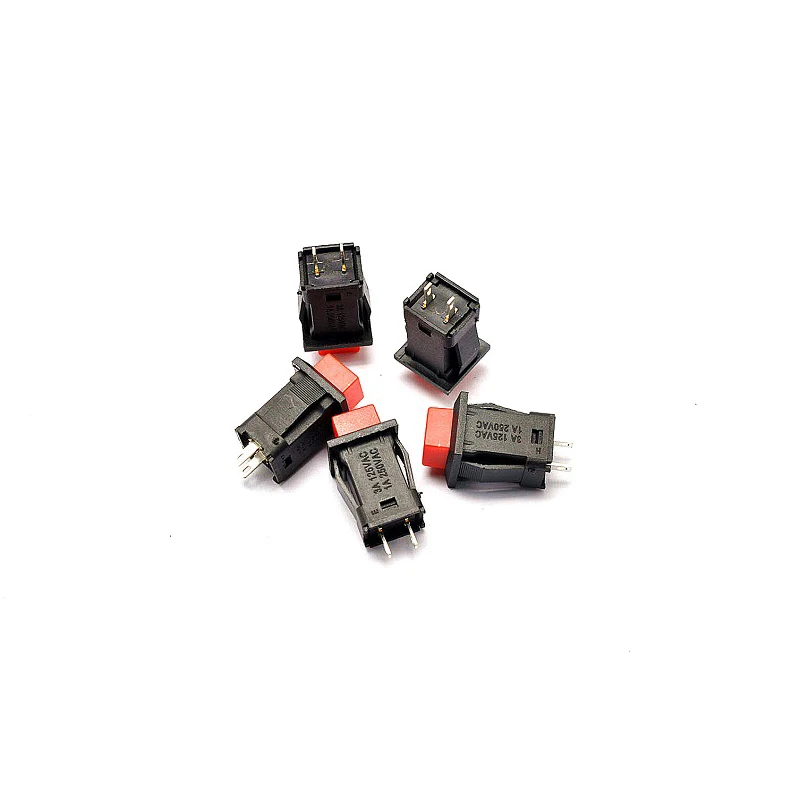

Self-locking switch, button switch / DS-429A 1A/250V 3A/125V red