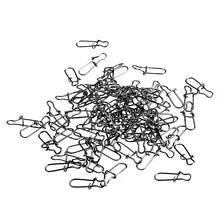 Лидер продаж Высокое качество Прочный 100 х металлических замочно-снимки рыболовные добавочное звено черный