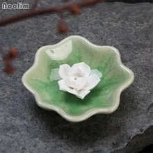 NOOLIM Керамика горелка-Лотос держатель Joss кадило ароматические палочки диск ароматерапия башня для благовоний катушки украшение дома