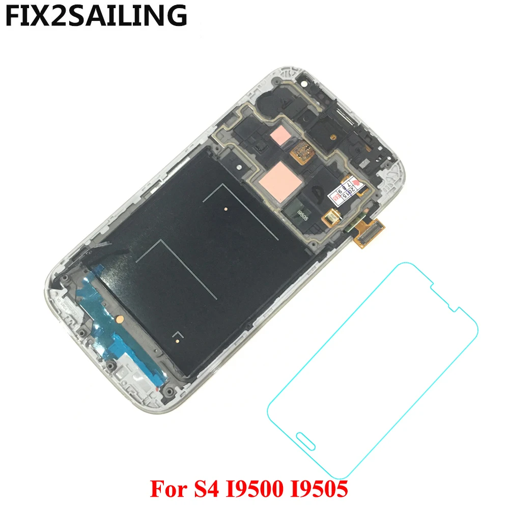 

Display S4 For Samsung Galaxy S4 I9500 I9505 Super AMOLED LCD Display 100% Tested Working Touch Screen Frame Assembly