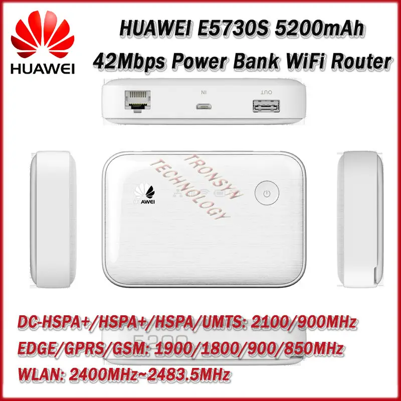 HUAWEI E5730S Mew King DC-HSPA+ 42Mbp 5200mAh power Bank 3g Беспроводная фиксированная линия Dual Acess Wifi маршрутизатор точка доступа