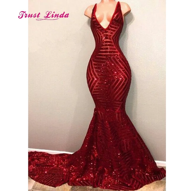 Long-Length Sequin Formal Dresses