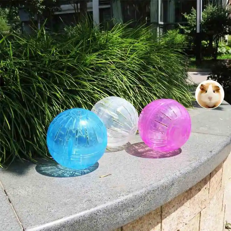 lower price  Having Fun Colorful Pet Playing Toy Hamster Gerbil Rat Plastic Exercise Small Mini Ball Toys