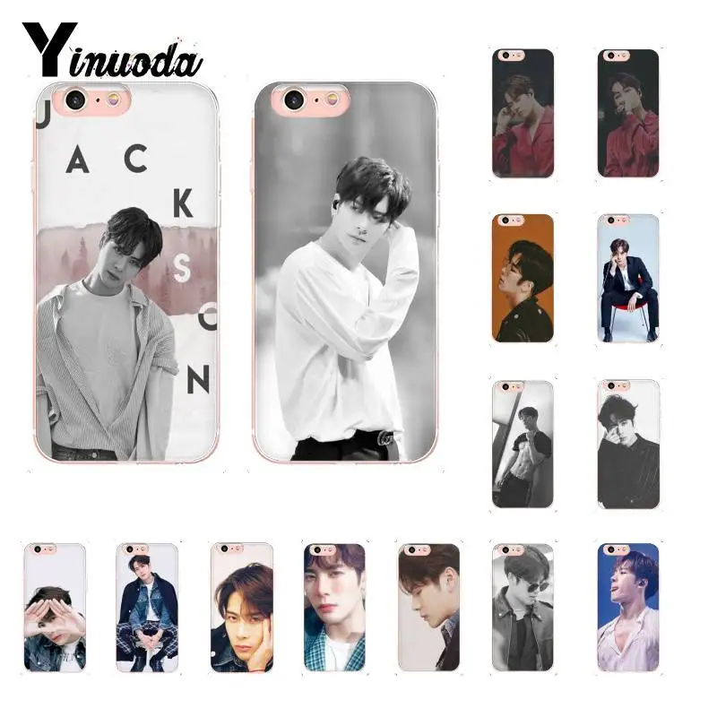 Yinuoda GOT7 Jackson Wang TPU Мягкий силиконовый чехол для телефона iPhone 6S 6plus 7plus 8 8Plus X Xs MAX 5 5S XR