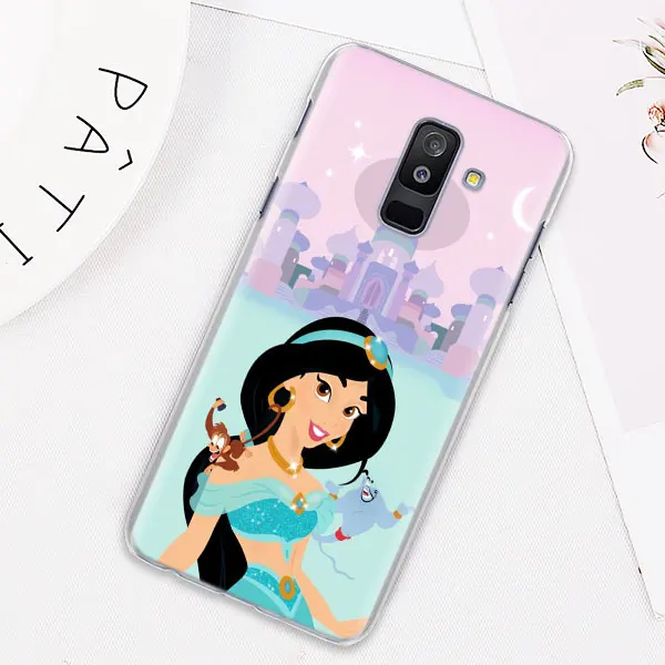 02 Капа Аладдина принцессы жасмин чехол КРЫШКА ДЛЯ samsung Galaxy J4 J6 плюс J3 J5 J6 J7 J8 C2 Core J5 J7 Prime чехол для телефона Coque - Цвет: 02