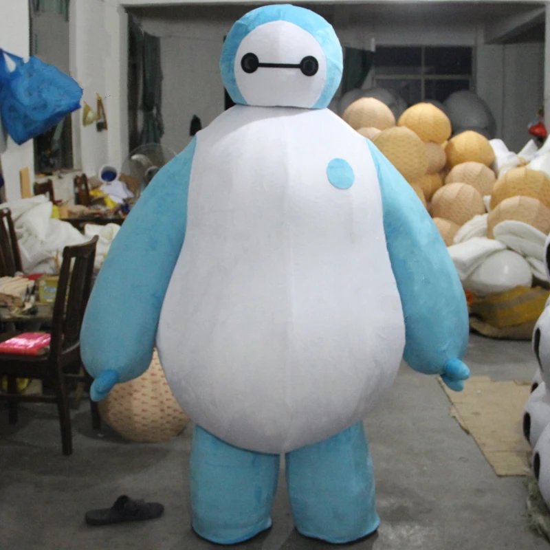 Костюм талисмана Baymax с буквенным принтом «Большой Герой» персонажа из мультфильма Baymax появляются Косплэй тема Карнавальный Костюм-маскот костюмы косплей для взрослых