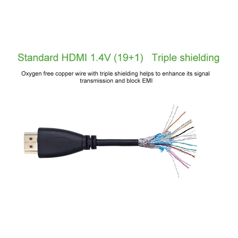 ANNNWZZD HDMI كابل مطلية بالذهب 4 K * 2 K 60Hz UHD HDMI كابل 50 سنتيمتر 1 M 1.5 M/2/3/5/8/10 m أو HD TV كمبيوتر محمول LCD PS3 العارض الكمبيوتر