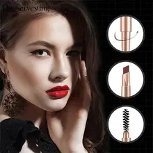 Многофункциональный стойкий двухсторонний карандаш для бровей с косметические кисти для макияжа