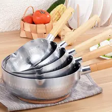 16/18/20/22/24CM Aluminum Pan Kitchen Cooking Saucepan Nonstick Saucepan With Wooden Handle Cooking For Soup Stew Sauce Pasta