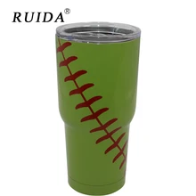 RUIDA 30oz Baseball Stainless Steel Thermos Coffee Travel Mug Thermal Bottle for Water Vacuum Flasks Termos Cup ST011