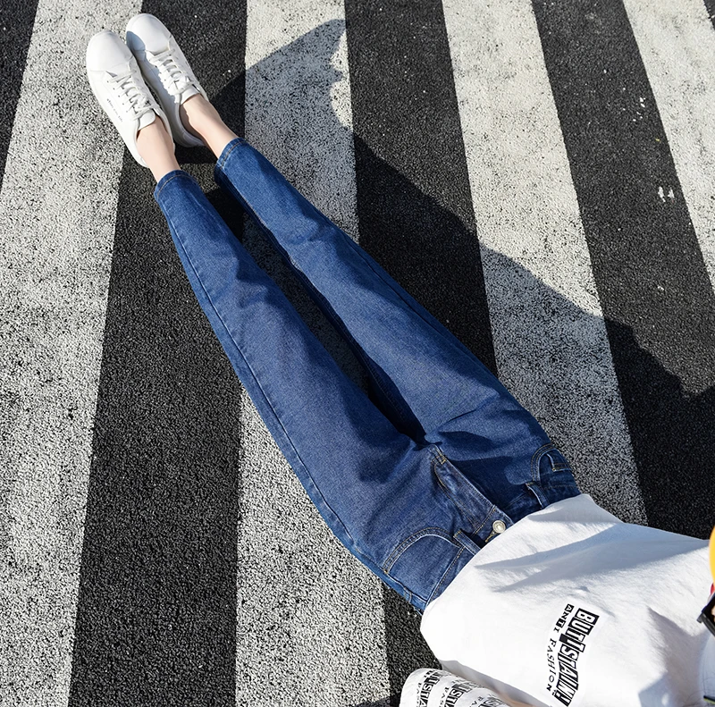 R&H 2019 Women's Pants Loose Mom Jeans High Waist Knee Length Boyfriend Jeans For Women Pants Feminino Mujer