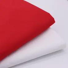 CMCYILING белая красная однотонная хлопковая ткань Diy Швейные ткани для рубашек блузки Ткань Домашний текстиль 50*150 см