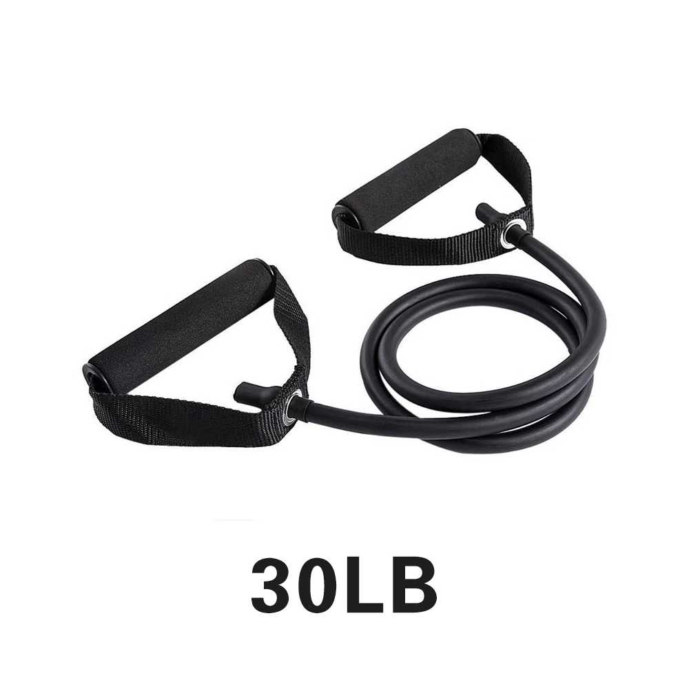 Black 120 см, тянущаяся веревка для йоги, эластичные резинки для фитнеса, веревка, резинки для тренажеров, экспандер для упражнений, пробки для тренировок - Цвет: Black