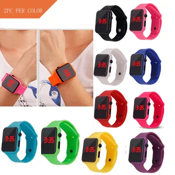 

Men's Watch Clock Digital Sport Watches relogio Simple Digital LED Electronic Silicone Strap Men And Women Watch #50