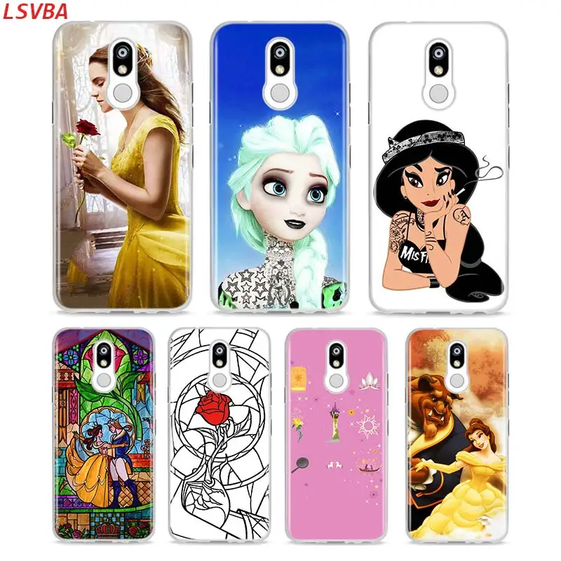 

Soft Silicone Case Beauty princess For LG K40 V50 V40 V35 V30 V20 Q8S Q7 Q6 G8 G7 G6 G5 ThinQ Phone Shell