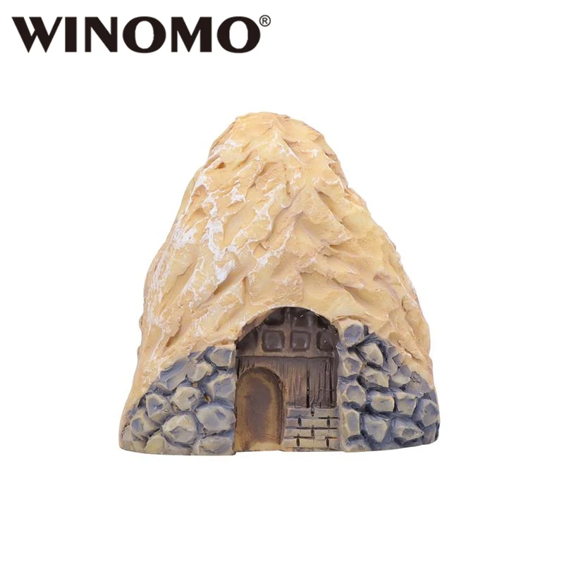 

WINOMO Miniature Cave House Decoration Micro Landscape Resin Bonsai Mini Garden Landscape Ornament Props DIY Cave House