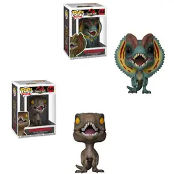 Funko поп мир Юрского периода: падшее Королевство поп фильм DILOPHOSAURUS VELOCIRAPTOR Виниловая фигурка Коллекция Модель игрушечные лошадки для подарка